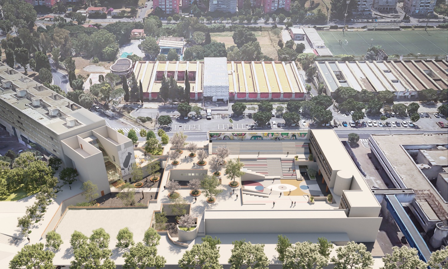 
PIANO URBANO INTEGRATO CORVIALE. CENTRO POLIVALENTE CAMPANELLA, INCIPIT E PIAZZA DELLE ARTI E DELL'ARTIGIANATO